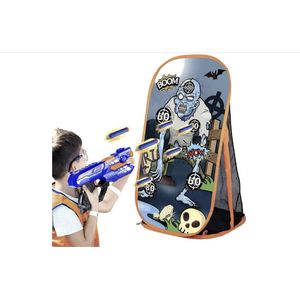 Schietdoelspel Kinderen Jongens Speelgoed voor Nerf Rifles - Zombie Schietschijf met Net Binnen Buiten Speelgoed Cadeaus voor 5 6 7 8 9 10+ jaar oude jongen Meisje