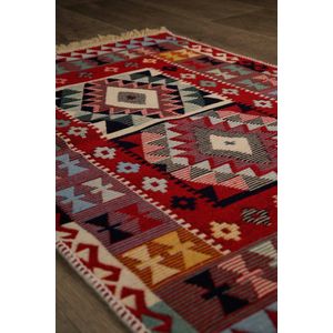 Tapijt Ottoman - Vloerkleed 60x90 - Carpet - Kelim dubbelzijdig