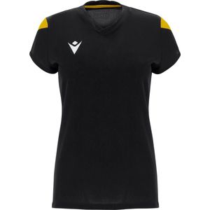 Macron Oxygen Shirt Korte Mouw Dames - Zwart / Geel | Maat: L