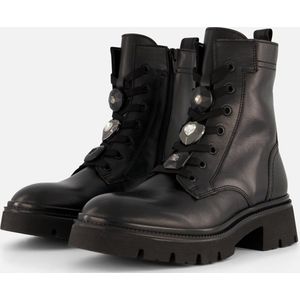 Gabor Veterboots zwart Leer - Maat 38