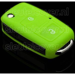 Autosleutel Hoesje geschikt voor Skoda - SleutelCover - Silicone Autosleutel Cover - Sleutelhoesje Glow in the dark / Lichtgevend