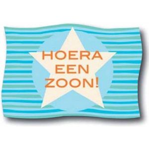 Gevelvlag Hoera een zoon