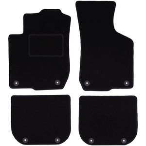Zwarte velours vloermatten voor: Audi A3 8L hatchback (1996-2001)