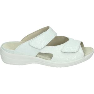 Strober HANNA 74003H - Dames slippers - Kleur: Wit/beige - Maat: 40.5