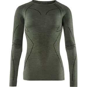 FALKE Wool Tech LS Shirt Comfort Dames 33211 - Groen (Olive) 7830 Dames - L