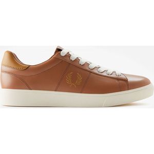 Fred Perry Spencer leather - dark tan dark caramel