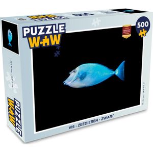 Puzzel Vis - Zeedieren - Zwart - Legpuzzel - Puzzel 500 stukjes