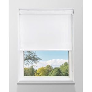 Rolgordijn Cassette Verduisterend Full Colour Wit op maat gemaakt - 102x175cm
