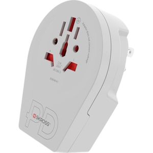 Skross 1.500292 Reisstekker Country Adapter World to US USB C20PD