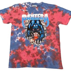 Pantera - Panther Heren T-shirt - L - Blauw/Rood