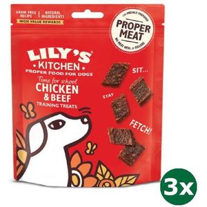 3x70 gr Lily's kitchen dog adult training treats chicken / beef hondensnack