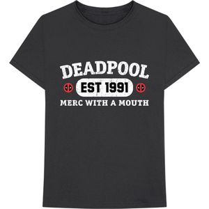 Marvel Deadpool - Merc With A Mouth Heren T-shirt - M - Zwart