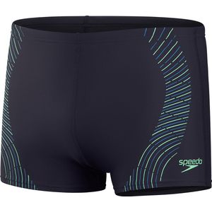 Speedo Duo Tech Print Aquashort Marine/Groen Heren Sportzwembroek - Maat 7
