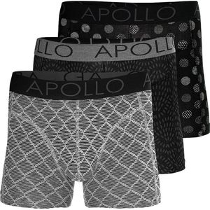 Apollo - Heren boxershort - Boxershort met print - Maat M - Ondergoed heren - Heren boxershort pack - Boxershort multipack - 3-Pack