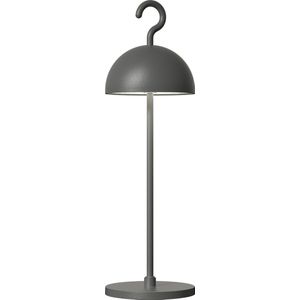Sompex Tafellamp of hanglamp Hook | Led | Antraciet - indoor / outdoor / voor binnen en buiten met oplaadkabel USB  - 2700-3000k - kleur in warm of koel wit instelbaar - Design accu(tafel)lamp