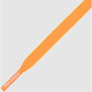 8 mm x 130 cm Ovaal Oranje Neon Lime Geel - Slimmies Two Tone Mr.Lacy veters