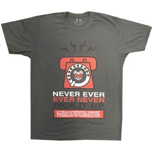 Radiohead - Never Pick It Up Heren T-shirt - L - Grijs