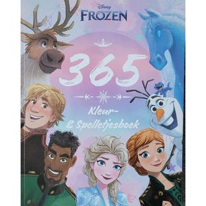 Disney Frozen 365 pagina's Kleurboek en spelletjesboek - Elza Anna Olaf etc - Extra dikke editie - zoek de verschillen - punt naar punt - kleuren - puzzels