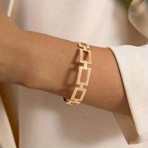 Jobo By JET - Goudkleurige schakel armband - dames  - Goud - stainless steel