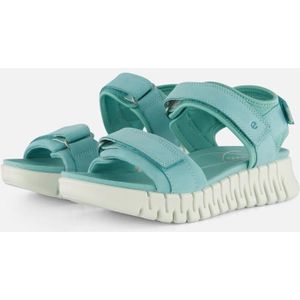 Ecco Gruuv Sandalen blauw Leer - Dames - Maat 42