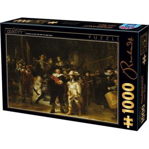 Rembrandt van Rijn - De Nachtwacht  (1000 stukjes, kunst puzzel)