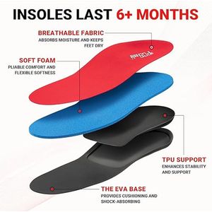 Orthopedische inlegzolen Steunzool inlegzolen Comfortabele Inlegzolen voor platte voeten, voetpijn, 37/38
