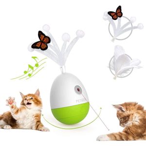 Pet Geek Egg laser - automatisch bewegend kattenspeelgoed - interactief speelgoed -