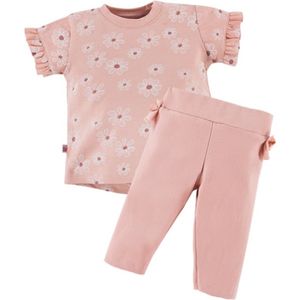 Eevi - Outfit Daisy - 2-delig setje - Shirtje, Broekje - Maat 68 - 4 t/m 6 maanden