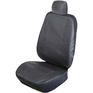 CarPassion Autostoelhoes - Autostoelbeschermer- Stoelhoes - Bescherming - Kunstleder - Zwart - Maat M