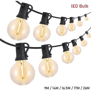 EliteNest® - Festoen LED Globe - String Light - Waterdicht IP45 - 52 Lampen - Warm Wit 2700K - 26m Tuinverlichting - CreÃ«ert Gezellige Wintersfeer