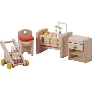 Plan Toys houten poppenhuis meubels Kinderkamer