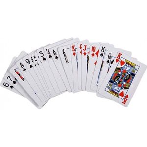 2x stuks mini kaartspellen 6 cm - speelkaarten mini