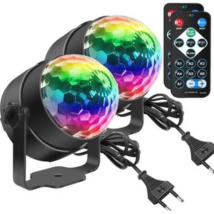 LED Discolamp met Afstandsbediening - Muziekgestuurde Roterende Balverlichting voor Feesten en Evenementen