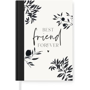Notitieboek - Schrijfboek - BFF - Quotes - Best friend forever - Spreuken - Beste vrienden - Notitieboekje klein - A5 formaat - Schrijfblok
