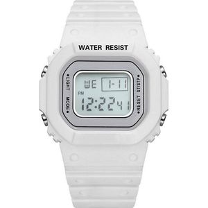 Fashion Favorite Digitaal Horloge | Wit | PVC Kunststof | 45 mm