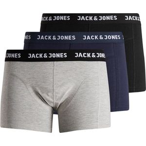 Jack & Jones heren boxershort 3-Pack - Black Blue Nights  - Maat XL