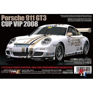 TAMIYA Radiografisch Bestuurbare 1/10 Porsche 911 GT3 Cup08 (TT-01E)