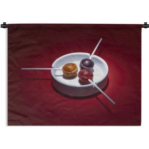 Wandkleed - Wanddoek - Lolly's in asbak - 90x67.5 cm - Wandtapijt