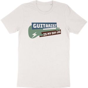 Gitaar Liefhebber T Shirt - Muzikant - Vintage Wit - XXL