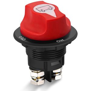 Batterij-isolatorschakelaar 100A Auto-accu-isolatorschakelaar Hoofdschakelaar 12V 24V 32V aan-uitschakelaar voor caravans jachten bestelwagens vrachtwagens campers IP56 waterdicht