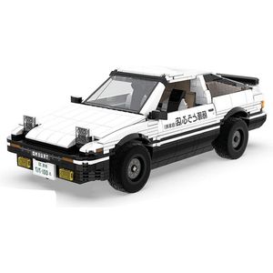Cada Bricks technisch bouwpakket - Initial D Mazda AE86 Trueno bestaande uit 1324 onderdelen - technisch speelgoed