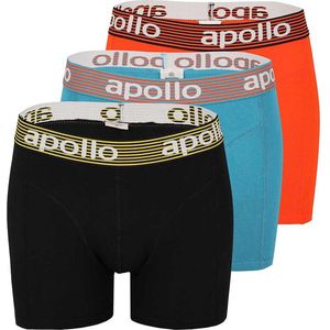 Apollo - Boxershort heren tangerine - 3-Pack - Maat XXL - Heren boxershort - Ondergoed heren - boxershort multipack - Boxershorts heren