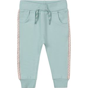 Dirkje - Meisjes Joggingbroek R-SMILE - Smokey aqua - maat 80