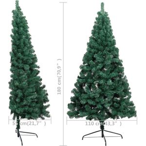 vidaXL-Kunstkerstboom-met-verlichting-en-kerstballen-half-180-cm-groen