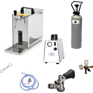 Complete Set, Tapsysteem, Biertap, PYGMY 25, 1-kraans, droogkoeler, 30 liter/uur biertap, - Biertap, Beertender, Thuistap, Bierkoeler, Green Line, KeyKeg