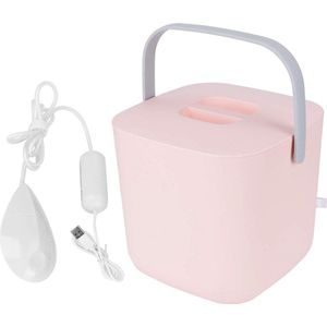 8L Mini Draagbare Wasmachine voor Kleding - Ondergoed - Sokken - T-shirt - Usb (Roze)