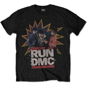 Run DMC - POW! Heren T-shirt - S - Zwart