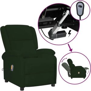 vidaXL-Massagestoel-elektrisch-verstelbaar-fluweel-donkergroen