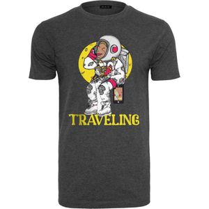 Mister Tee - Traveling Heren T-shirt - XS - Grijs