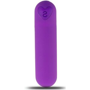 Intense mini vibrator met Turbo Vibraties voor vrouwen | Dildo | Krachtige vibraties | Massage | Vagina | 10 verschillende vibratiestanden | Gspot en Clitoris stimulator | Paars
